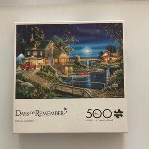 Buffalo David Bitton Nighttime Lakeside Puzzle